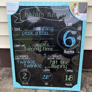 Baby milestone chalkboard